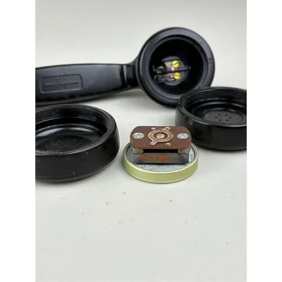 Vintage 1940s Western Electric FIW F1W Black Rotary Desktop Telephone Black USA - Picture 13 of 13